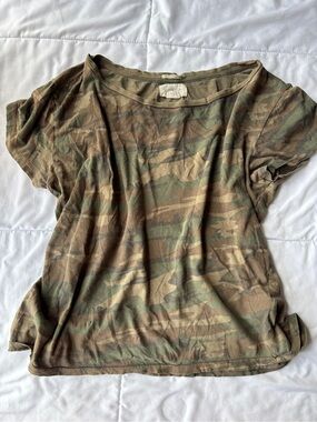 Denim & Supply Ralph Lauren Camo Short-Sleeve Tee in Olive and Brown
